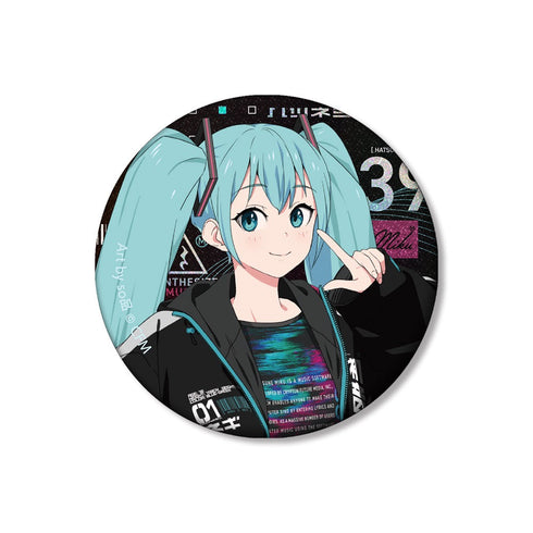 『HATSUNE MIKU EXPO 10th Anniversary』描き下ろし 初音ミク テックファッションver. Art by so品 ホログラム缶バッジ
